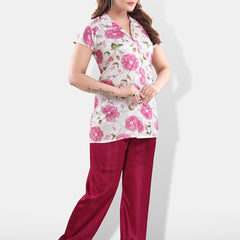Be You Women Floral Printed Night suit