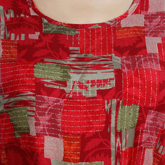 Be You Abstract Printed A Line Maternity Dress