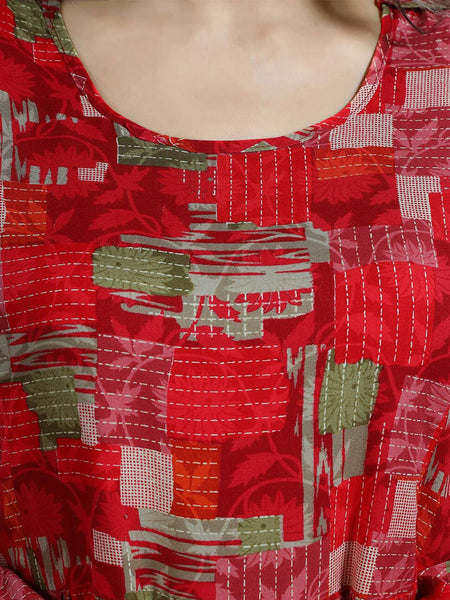 Be You Abstract Printed A Line Maternity Dress