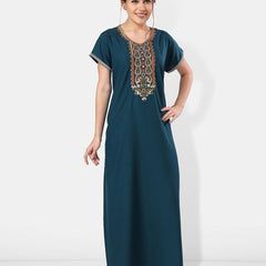 Be You Embroidered Maxi Nightdress