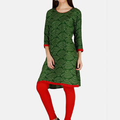 Be You Bandhani Printed Straight Kurta