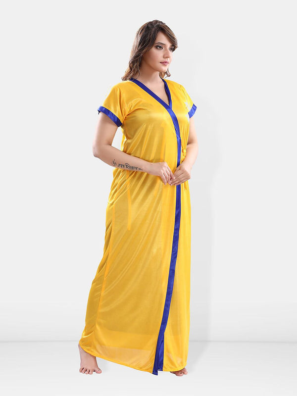 Be You V-Neck Maxi Nightdress With Robe