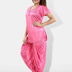 Be You Pack of 2 Square Neck Satin Night suit