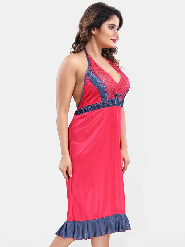 Be You Satin Wrap Nightdress With Robe