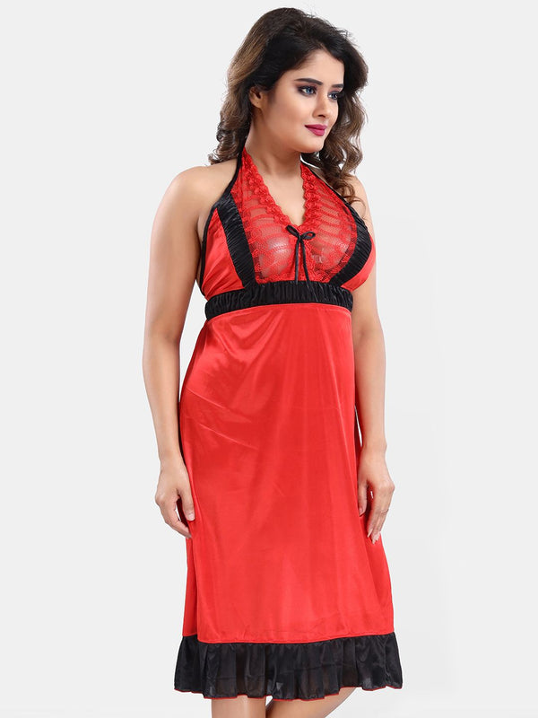 Be You Satin Wrap Nightdress With Robe