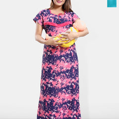 Be You Printed Maternity Maxi Nightdress