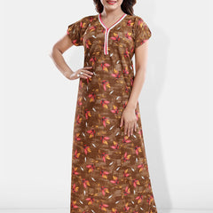 Be You Printed Satin Maxi Nightdress