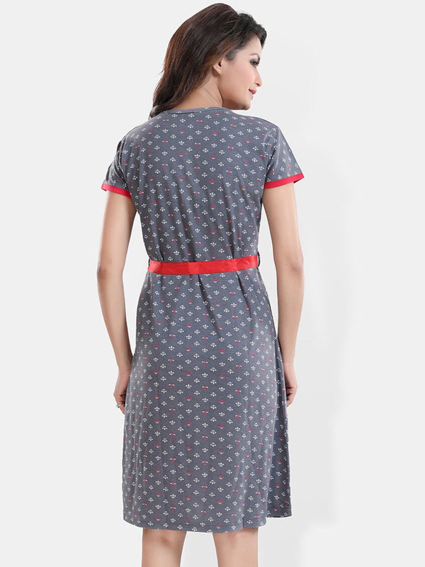 Be You Ethnic Motifs Printed T Shirt Nightdress