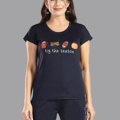 Be You Women Typography Printed Night suit