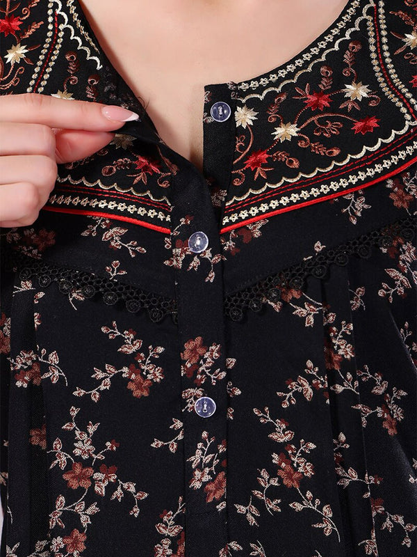 Be You Floral Printed Maxi Nightdress