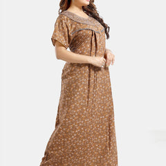 Be You Floral Printed Maternity Maxi Nightdress