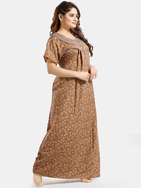Be You Floral Printed Maternity Maxi Nightdress