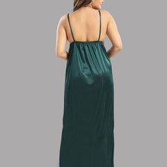 Be You V-Neck Satin 6 Pieces Maxi Nightdress
