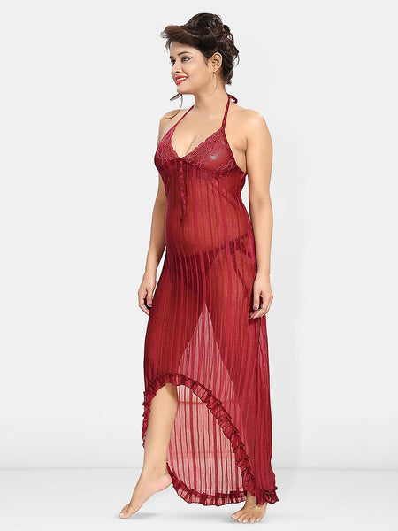 Be You Self Design Net Baby Doll With Brief