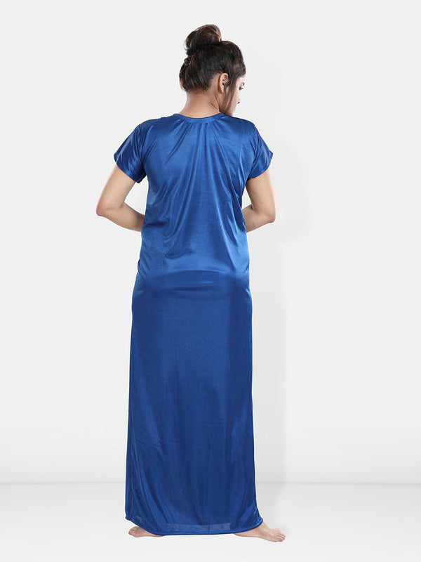 Be You Maxi Satin Wrap Nightdress With Robe