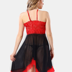 Be You Self Designed Net Baby Doll With Brief