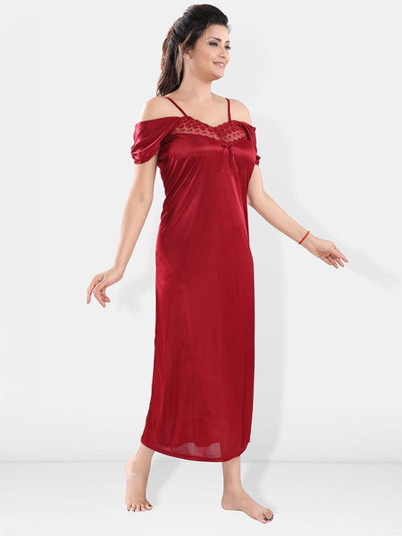 Be You Satin Maxi Nightdress With Robe