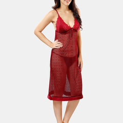 Be You Self Design Nightdress With Robe