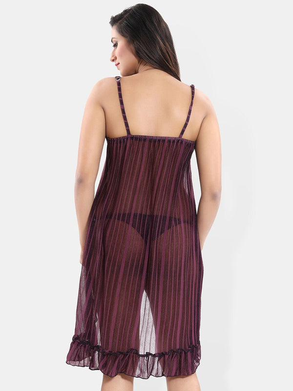 Be You Self Design Net Baby Doll With Brief