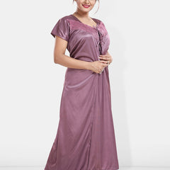 Be You Maxi Satin Wrap Nightdress With Robe