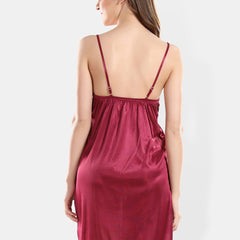 Be You Shoulder Straps Nightdress With Robe
