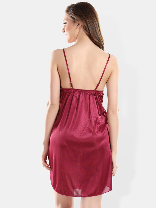 Be You Shoulder Straps Nightdress With Robe