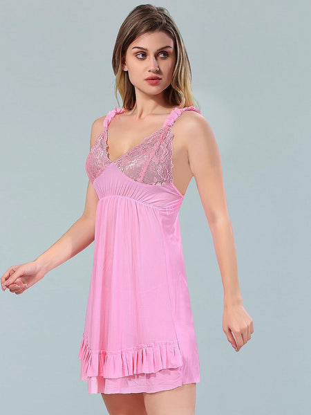 Be You Pink Net Baby Doll