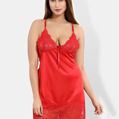 Be You Self Design Shoulder Straps Satin Baby Doll