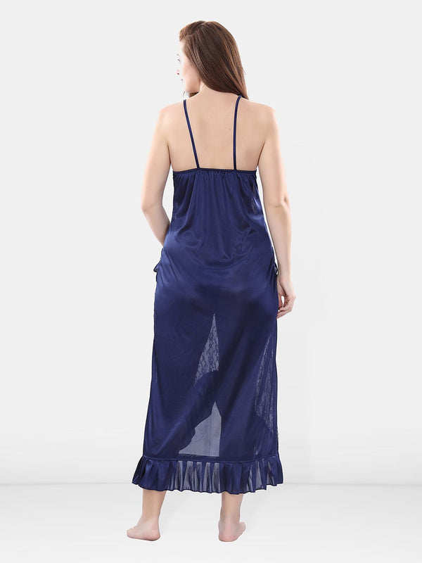 Be You Satin Wrap Nightdress With Robe