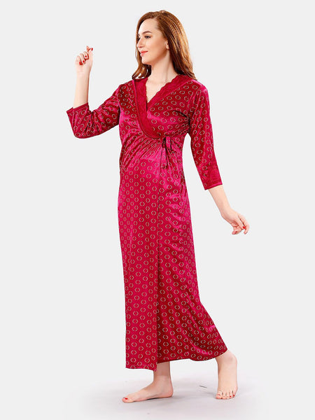 Be You Satin Maxi Nightdress With Robe