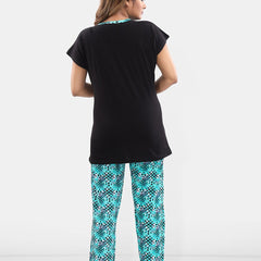 Be You Typography Printed Maternity Night Suit