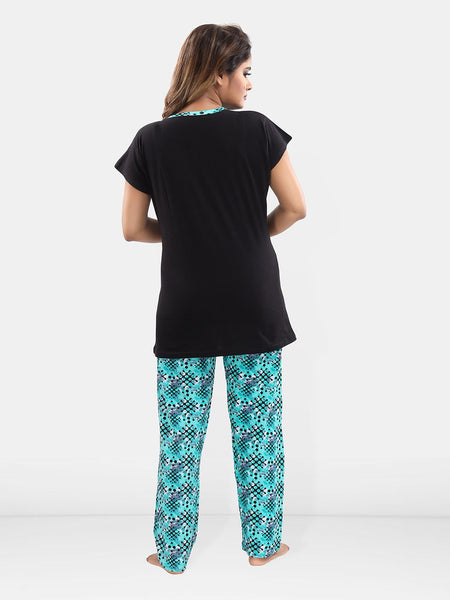 Be You Typography Printed Maternity Night Suit