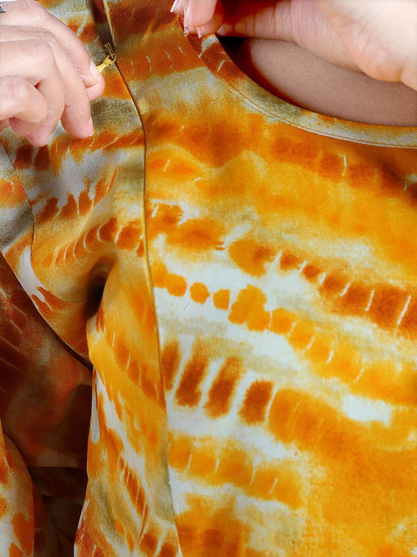 Be You Abstract Printed A Line Maternity Dress