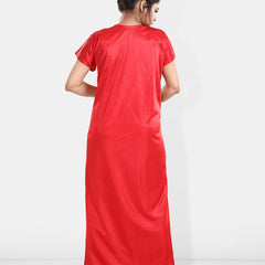 Be You Maxi Satin Wrap Nightdress With Robe