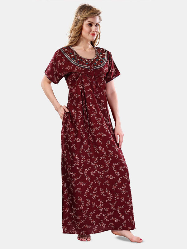 Be You Floral Printed Maxi Nightdress