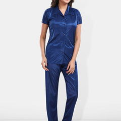 Be You Satin Shirt & Lounge Pant Night Suit