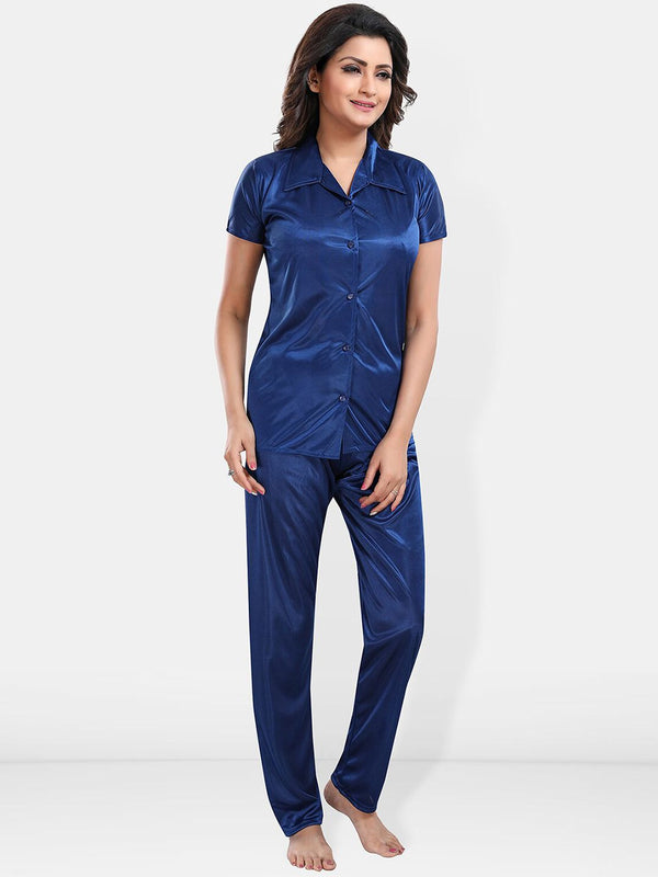 Be You Satin Shirt & Lounge Pant Night Suit