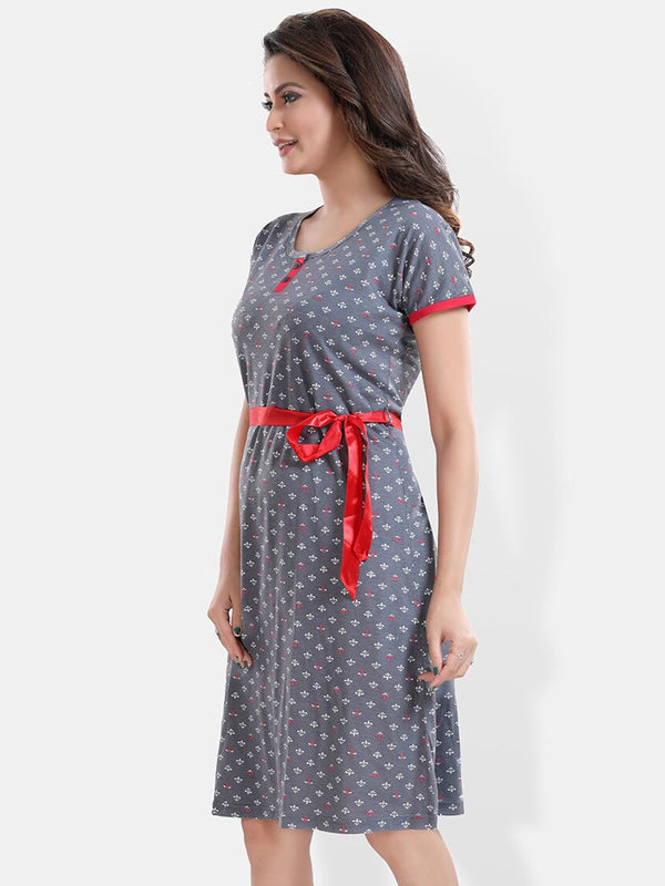 Be You Ethnic Motifs Printed T Shirt Nightdress