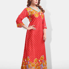Be You Floral Printed Satin Maxi Nightdress