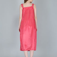 Be You Women Peach-Coloured Maxi Nightdress With Robe