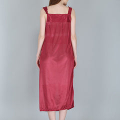 Be You Maroon Maxi Nightdress