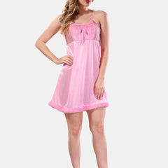 Be You Floral Lace Satin Night Dress With Robe
