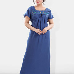 Be You Floral Embroidered Maxi Sweat Nightdress