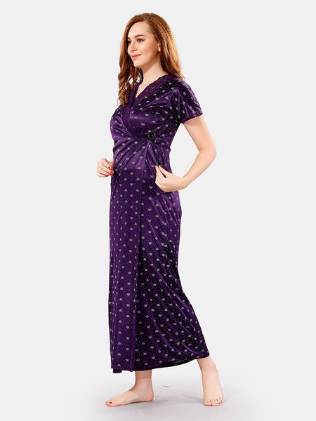 Be You Satin Maxi Nightdress With Robe