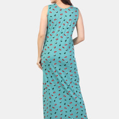 Be You Conversational Printed Sleeveless Maxi Nightdress