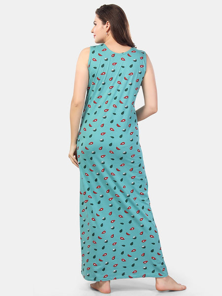 Be You Conversational Printed Sleeveless Maxi Nightdress