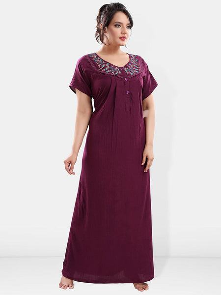 Be You V-Neck Maxi Sweat Nightdress