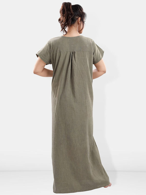 Be You V Neck Maxi Nightdress