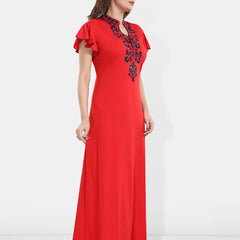 Be You Embroidered Maxi Nightdress