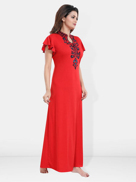 Be You Embroidered Maxi Nightdress